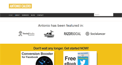 Desktop Screenshot of antoniocalero.com