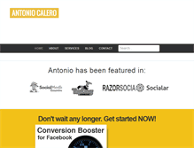 Tablet Screenshot of antoniocalero.com